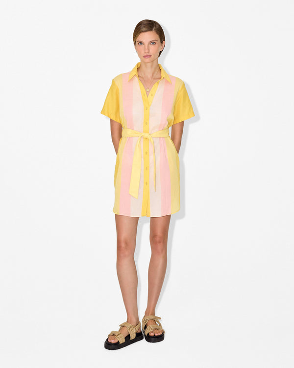 magali pascal GELATO SHIRT DRESS GELATO STRIPES