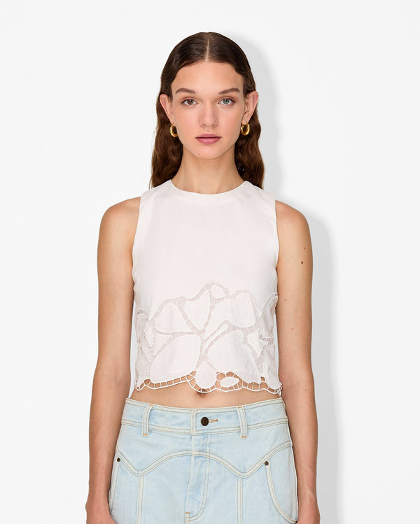 Magali Pascal HEANEY TOP OFF WHITE