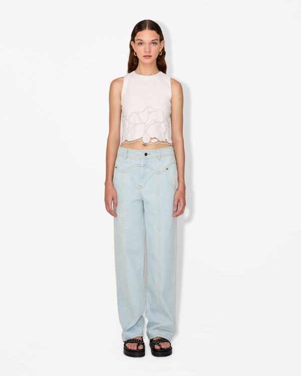 Magali Pascal HEANEY TOP OFF WHITE