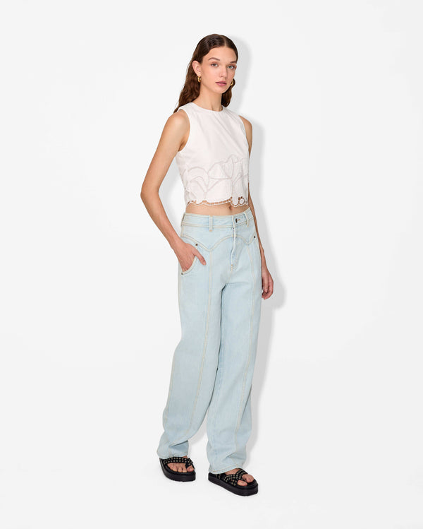 Magali Pascal HEANEY TOP OFF WHITE