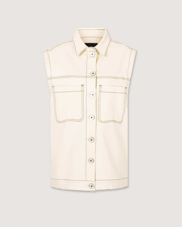 magali pascal ISTA VEST ECRU