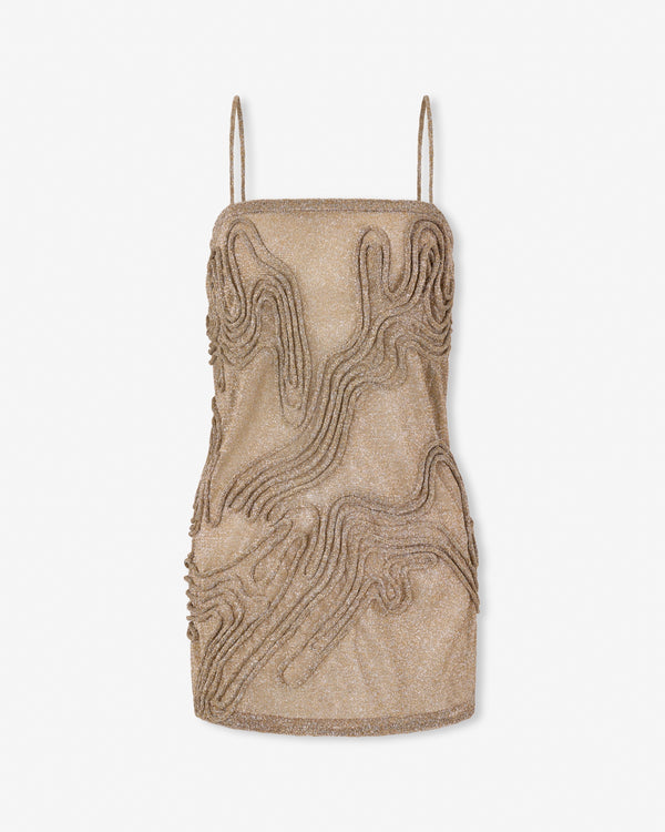 Magali Pascal JACKIE MINI DRESS SILVER GOLD