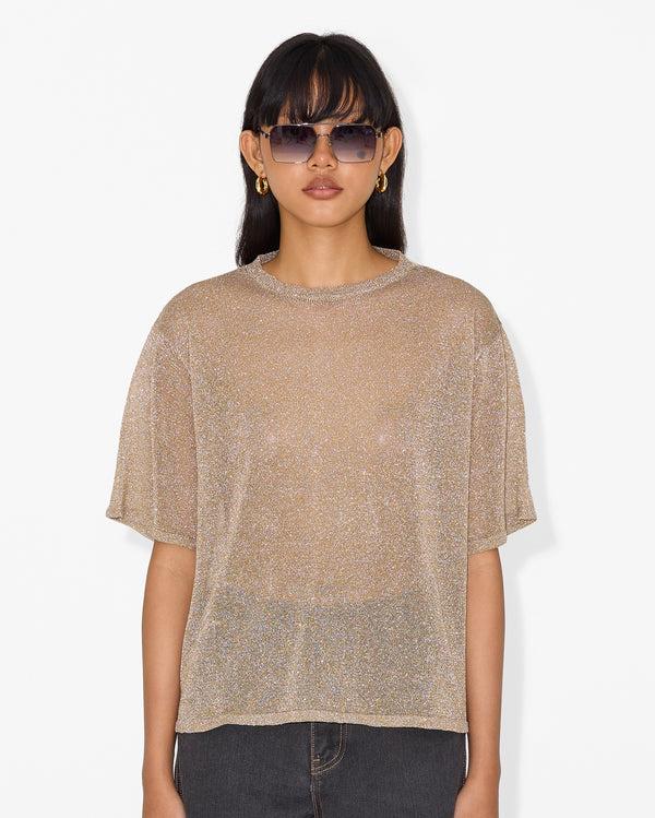 Magali Pascal JACKIE T-SHIRT SILVER GOLD