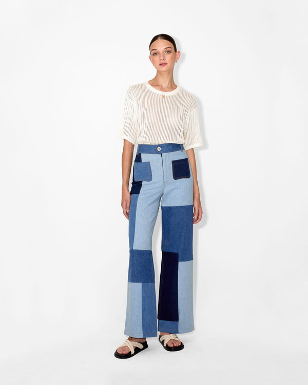 Magali Pascal JANIS JEANS PATCHWORK DENIM