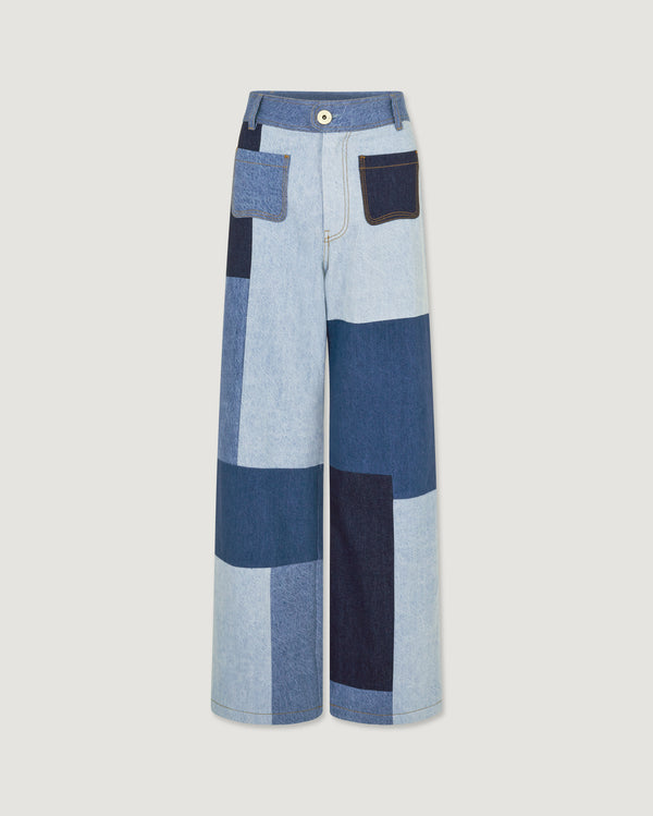 magali pascal JANIS JEANS PATCHWORK DENIM