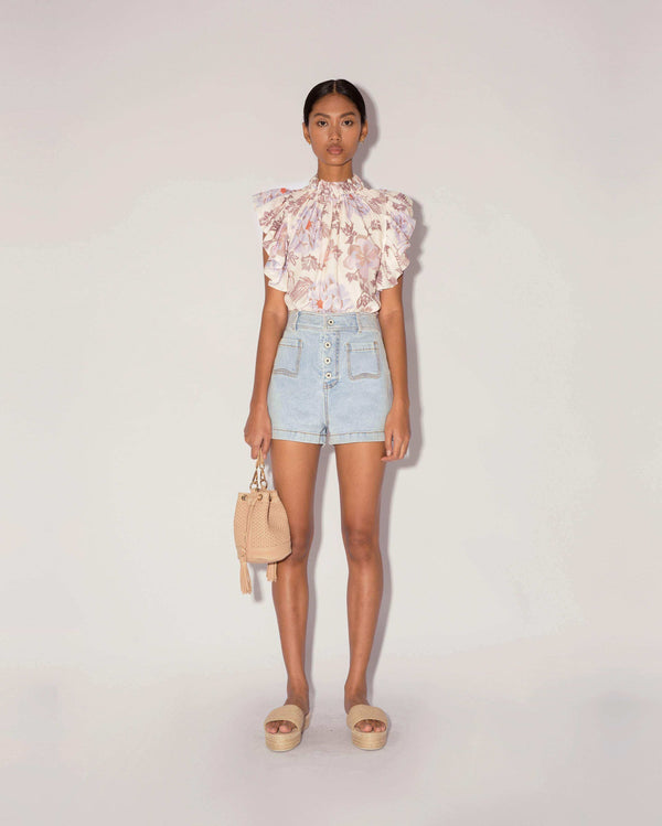 Magali Pascal JANIS SHORTS LIGHT BLUE