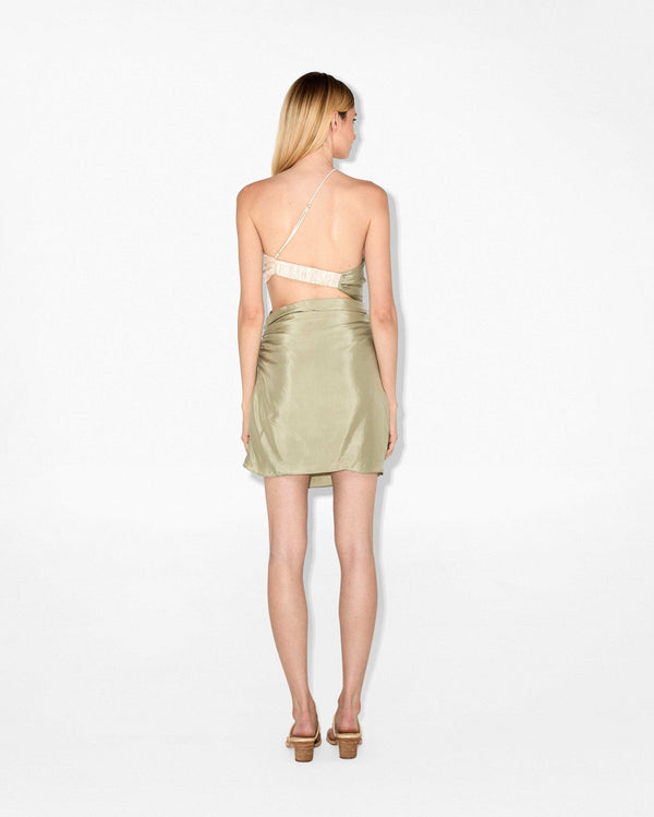 Magali Pascal JUSTINE MINI DRESS Tea Bicolor