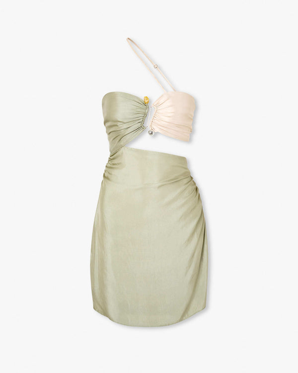 Magali Pascal JUSTINE MINI DRESS Tea Bicolor