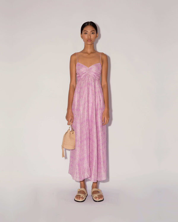 Magali Pascal KATRINA DRESS LAVENDER RAINFOREST