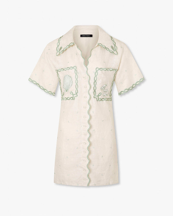 magali pascal LA MER SHIRT DRESS Ivory