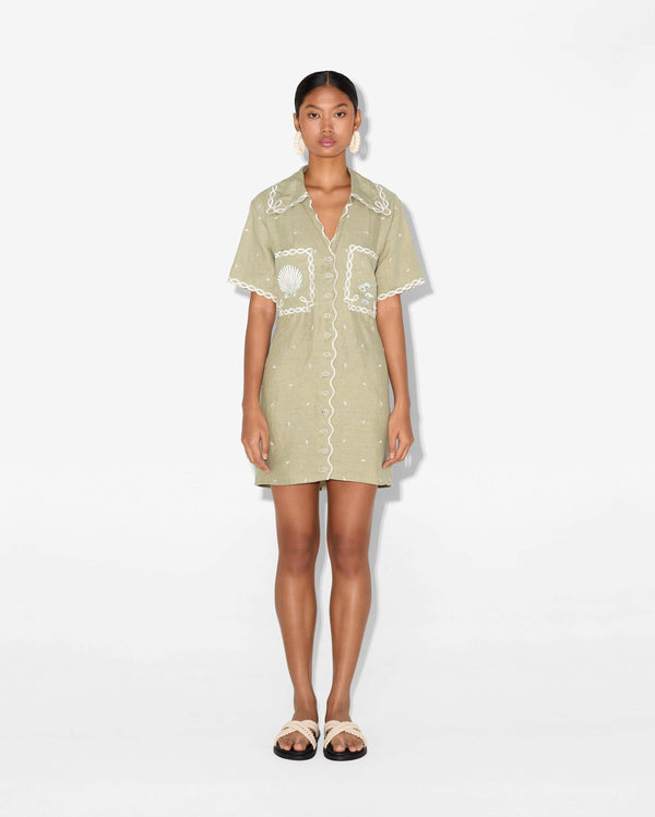 Magali Pascal LA MER SHIRT DRESS Tea