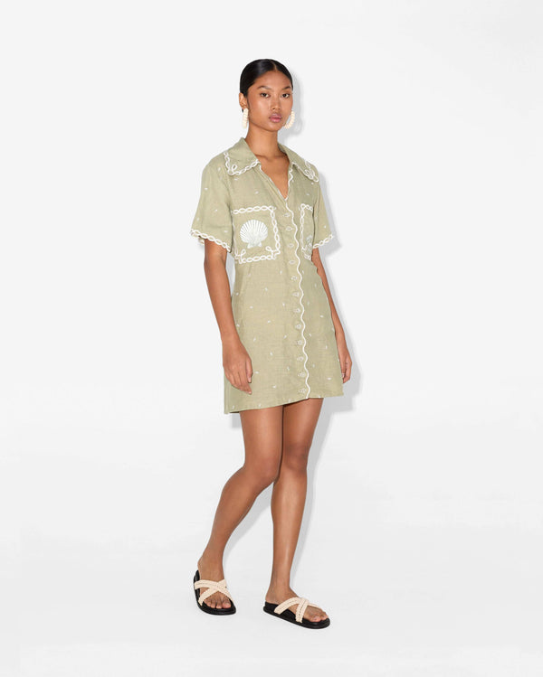 Magali Pascal LA MER SHIRT DRESS Tea