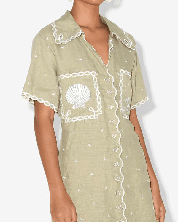 Magali Pascal LA MER SHIRT DRESS Tea
