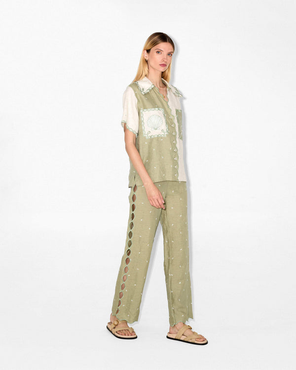 Magali Pascal LA MER SHIRT Tea Bicolor