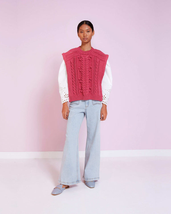 Magali Pascal LEA VEST FUCHSIA