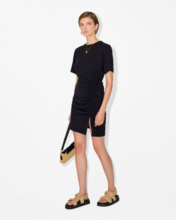 Magali Pascal LOUISE MINI DRESS JET BLACK