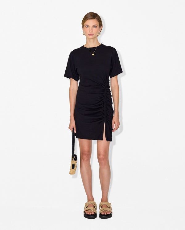 magali pascal LOUISE MINI DRESS JET BLACK