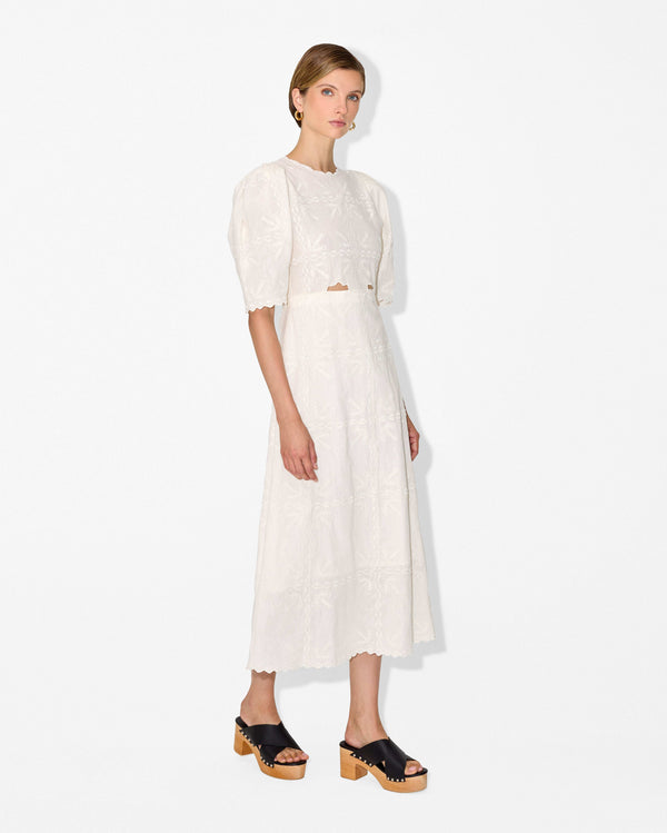 Magali Pascal LUDOVICA MAXI DRESS OFF WHITE