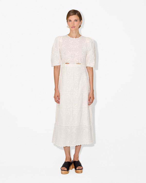 magali pascal LUDOVICA MAXI DRESS OFF WHITE