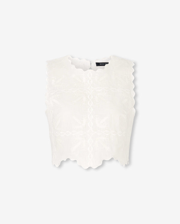 Magali Pascal LUDOVICA TOP OFF WHITE