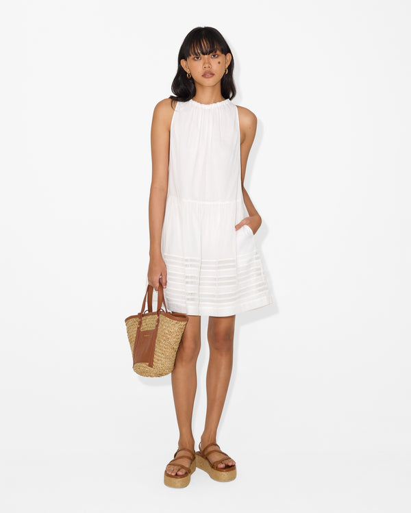 Magali Pascal MAGDA MINI DRESS OFF WHITE