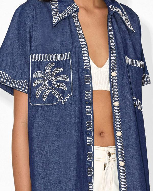 Magali Pascal MAHANA SHIRT Blue