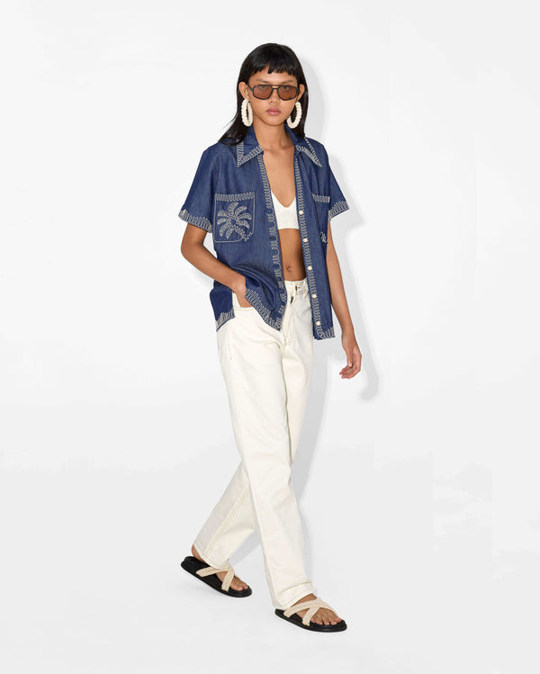 Magali Pascal MAHANA SHIRT Blue