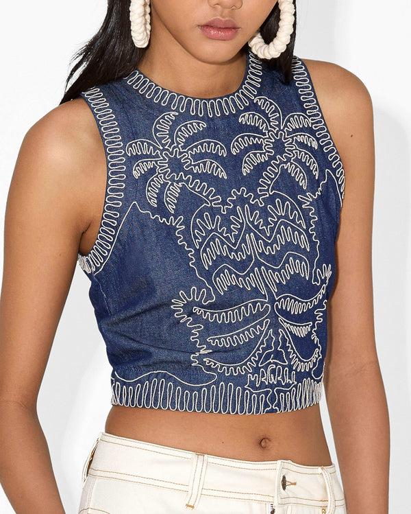 Magali Pascal MAHANA TOP Blue