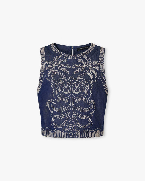 magali pascal MAHANA TOP Blue