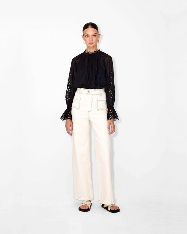 magali pascal MARCELINE TOP BLACK