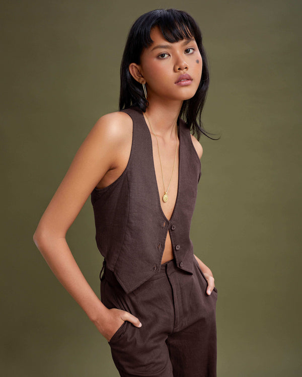 Magali Pascal MAURICE VEST Taupe