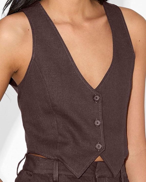 Magali Pascal MAURICE VEST Taupe