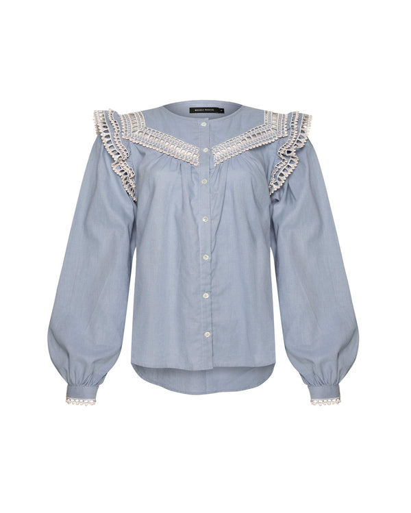 Magali Pascal MERSEJ SHIRT HEATHER BLUE