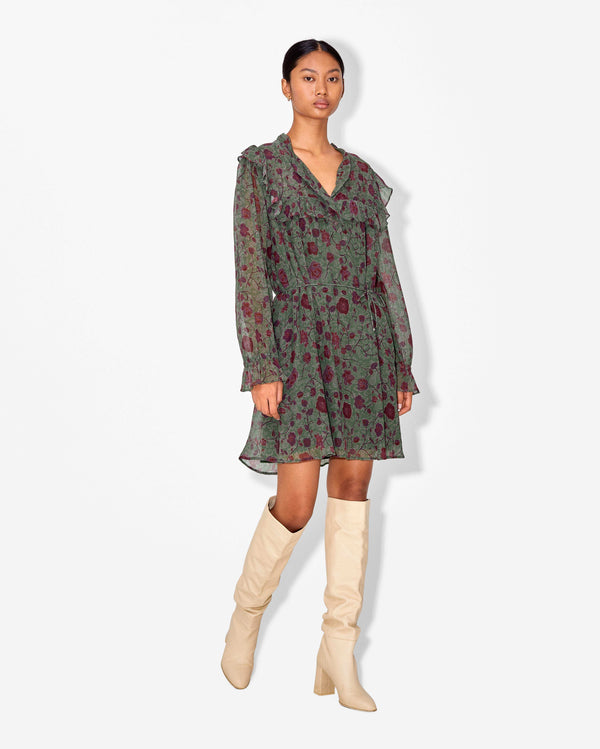 Magali Pascal MOLITOR DRESS Tapestry Green