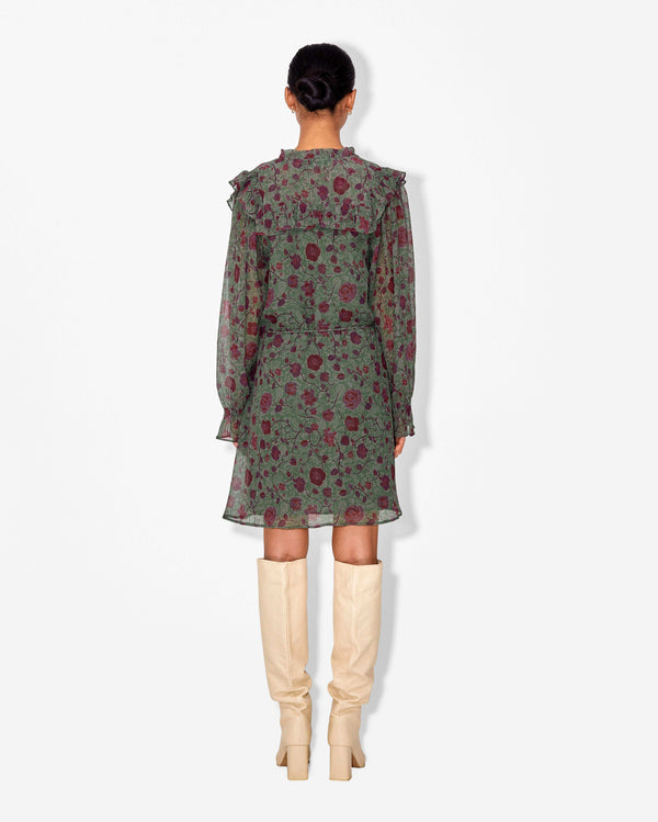 Magali Pascal MOLITOR DRESS Tapestry Green
