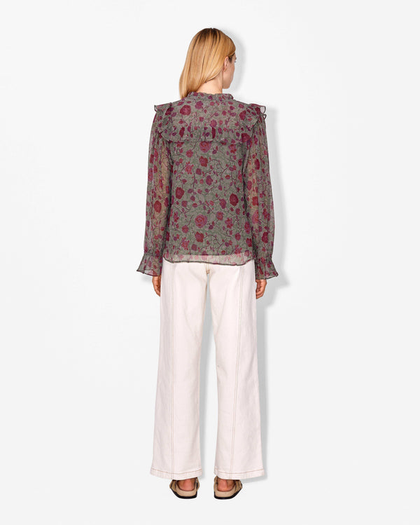 Magali Pascal MOLITOR TOP Tapestry Green