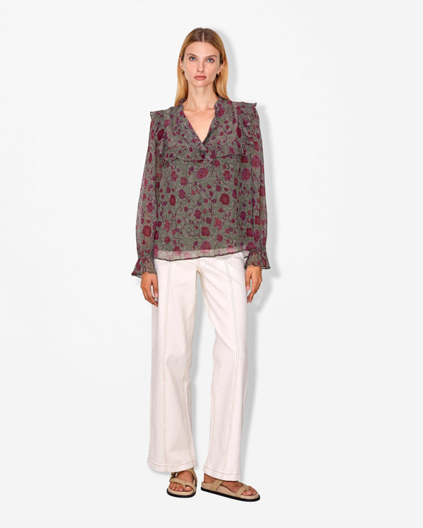 magali pascal MOLITOR TOP Tapestry Green