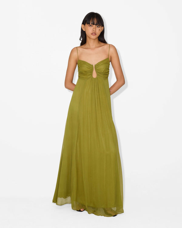 magali pascal MOREA DRESS OLIVE