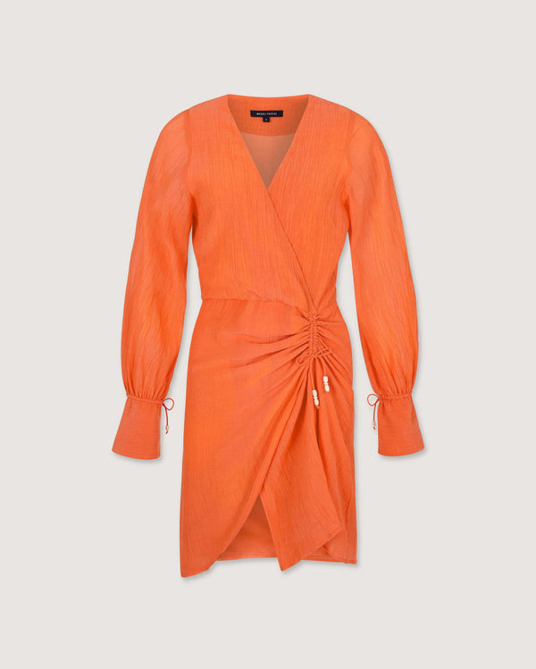 Magali Pascal MYRTLE DRESS NEON CORAL