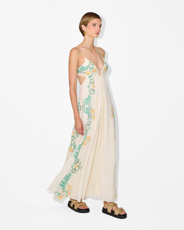 magali pascal NONNA MAXI DRESS CIAO GREEN