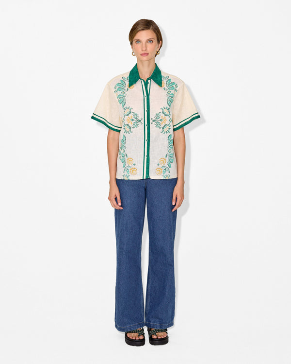 Magali Pascal NONNA SHIRT CIAO GREEN