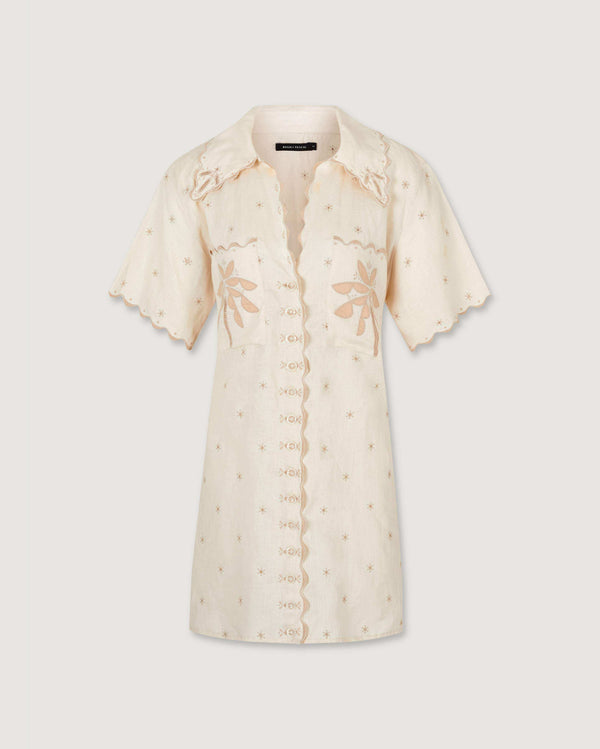 magali pascal PALMIERE DRESS CASHEW