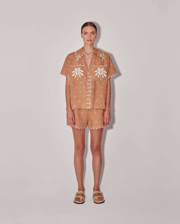 magali pascal PALMIERE SHIRT ALMOND