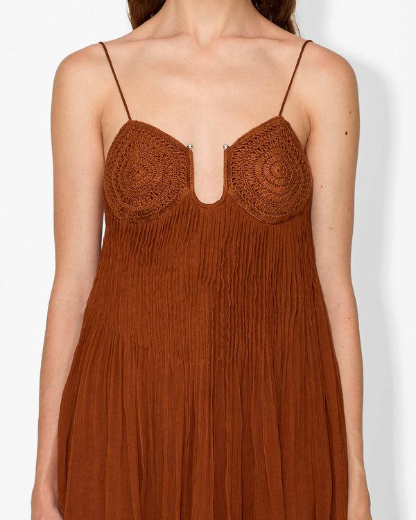 Magali Pascal PENROSE MINI DRESS TOFFEE