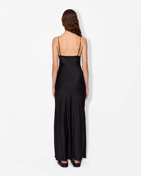 Magali Pascal PENROSE SLIP DRESS BLACK