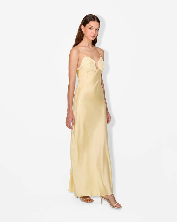 magali pascal PENROSE SLIP DRESS SUNSHINE