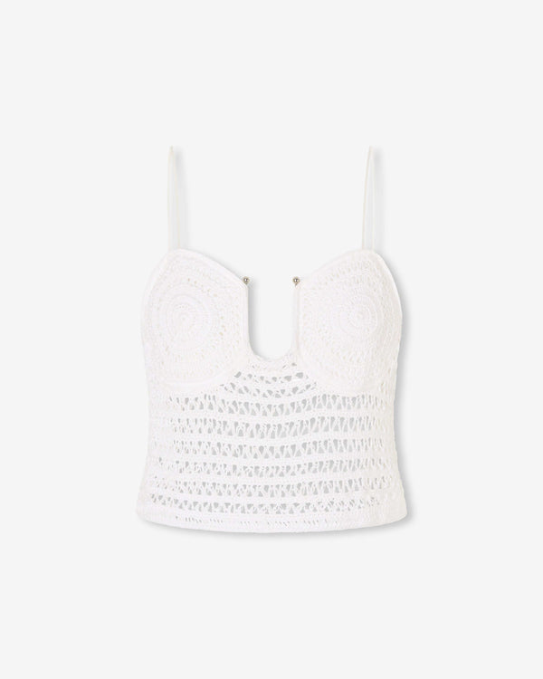 magali pascal PENROSE TOP OFF WHITE