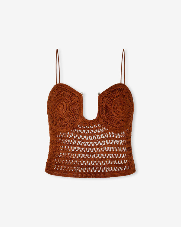 magali pascal PENROSE TOP TOFFEE