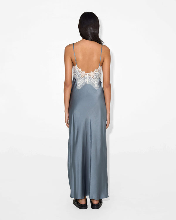 Magali Pascal RITA SLIP DRESS Serenity Blue