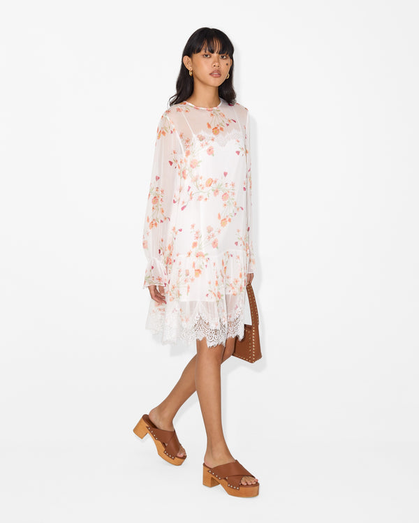 Magali Pascal ROSABELLE MINI DRESS PETAL PRINT